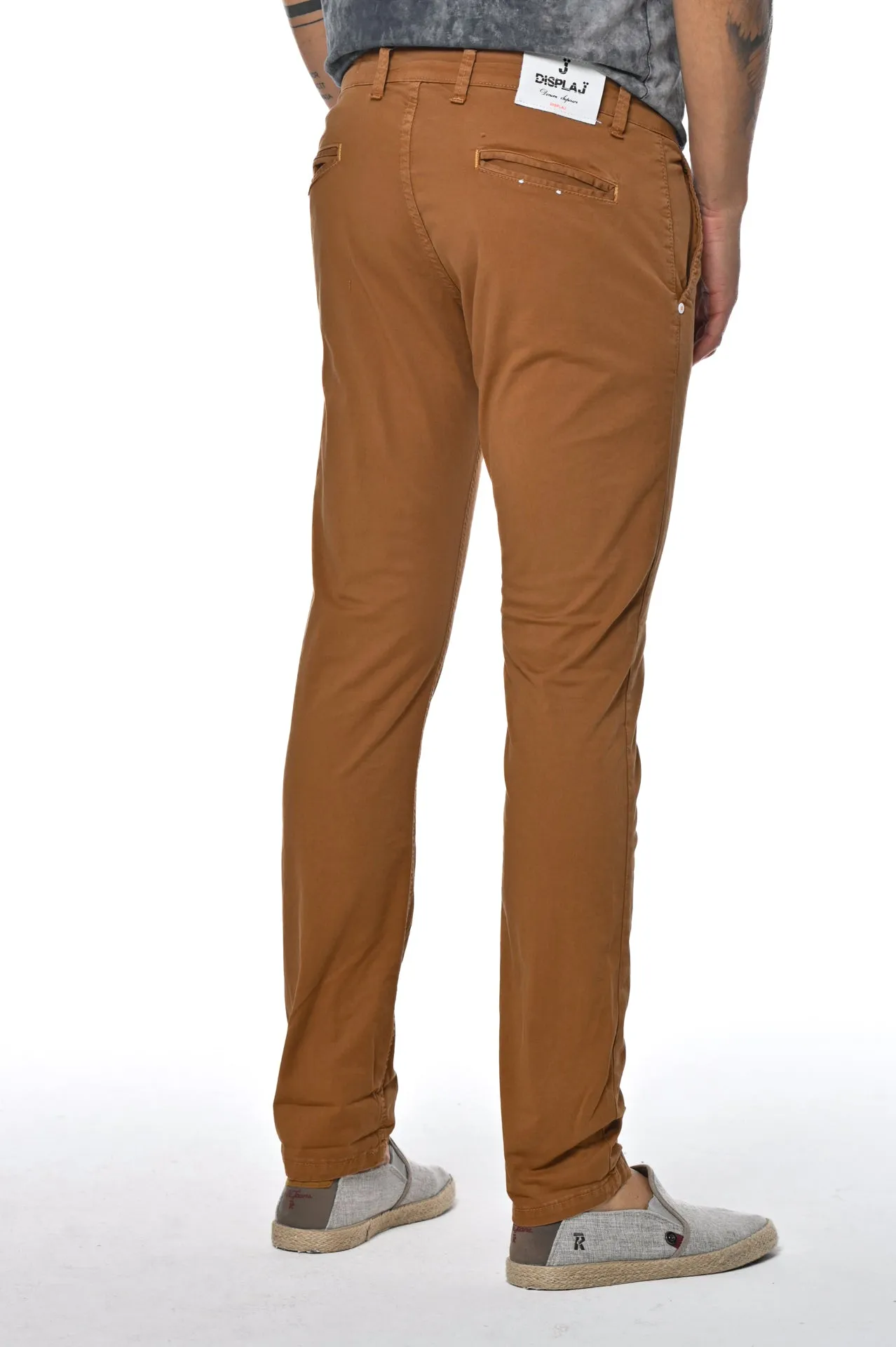 Pantaloni slim Kinos Caramello SS24