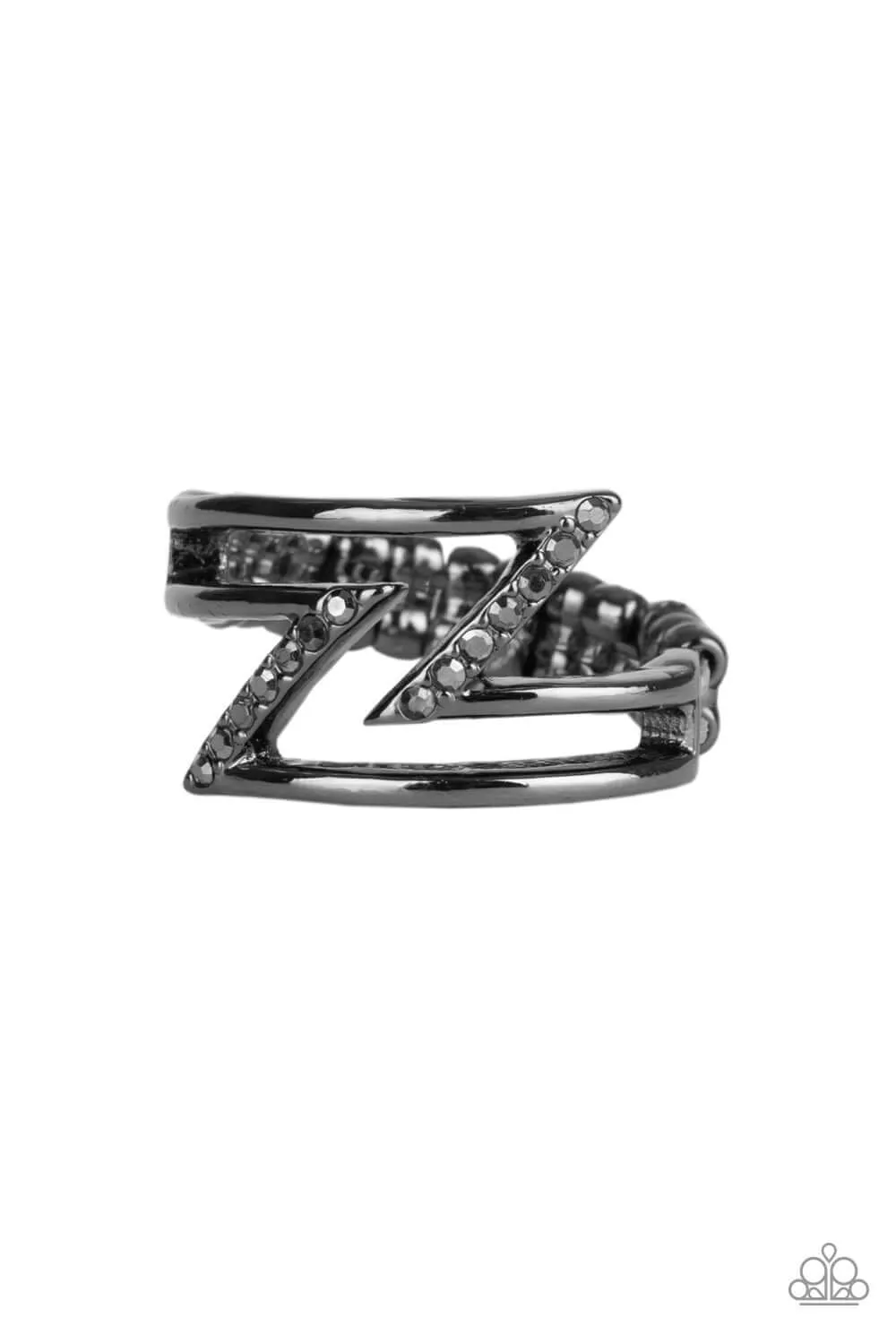 Paparazzi Accessories  - 5th Avenue Flash #RG1 - Black Ring