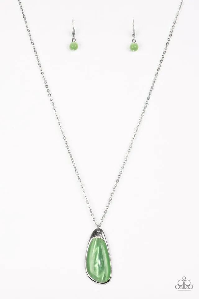 Paparazzi Accessories - Magically Modern #N892 Peg - Green Necklace