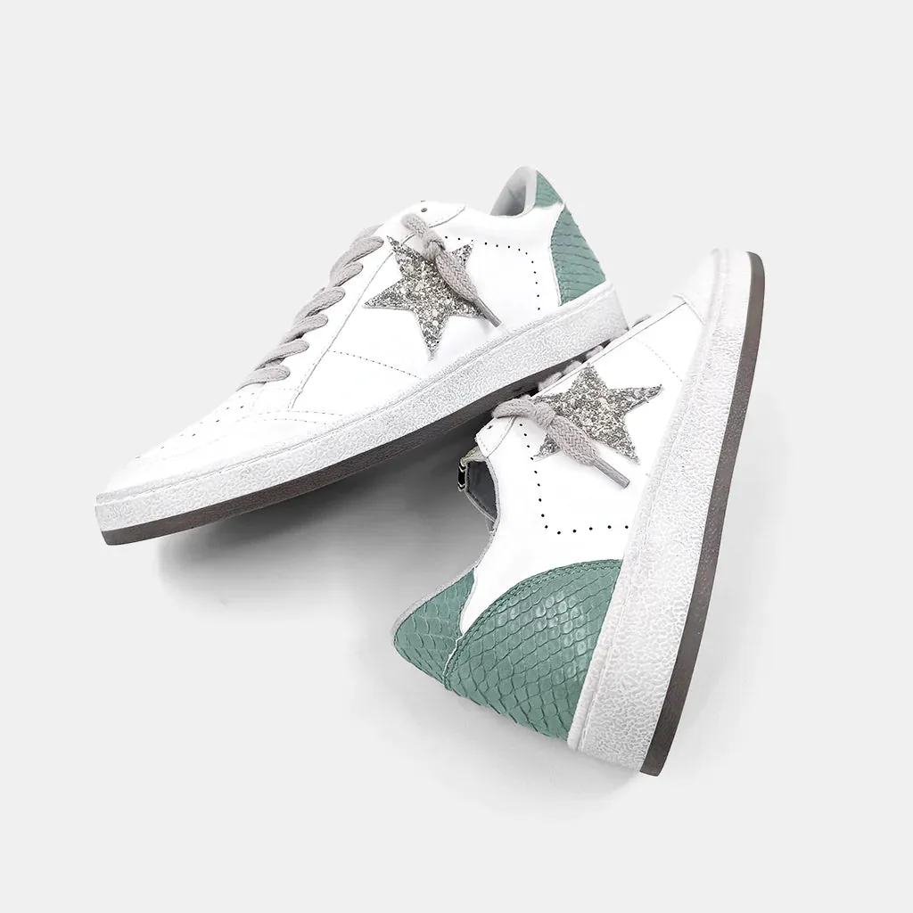 Paz Sneaker (Mint Snake)