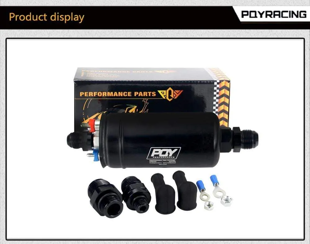 PQY - EFI 380LH 1000HP TOP QUALITY External Fuel Pump E85 Compatible 044 style New PQY-FPB003-QY