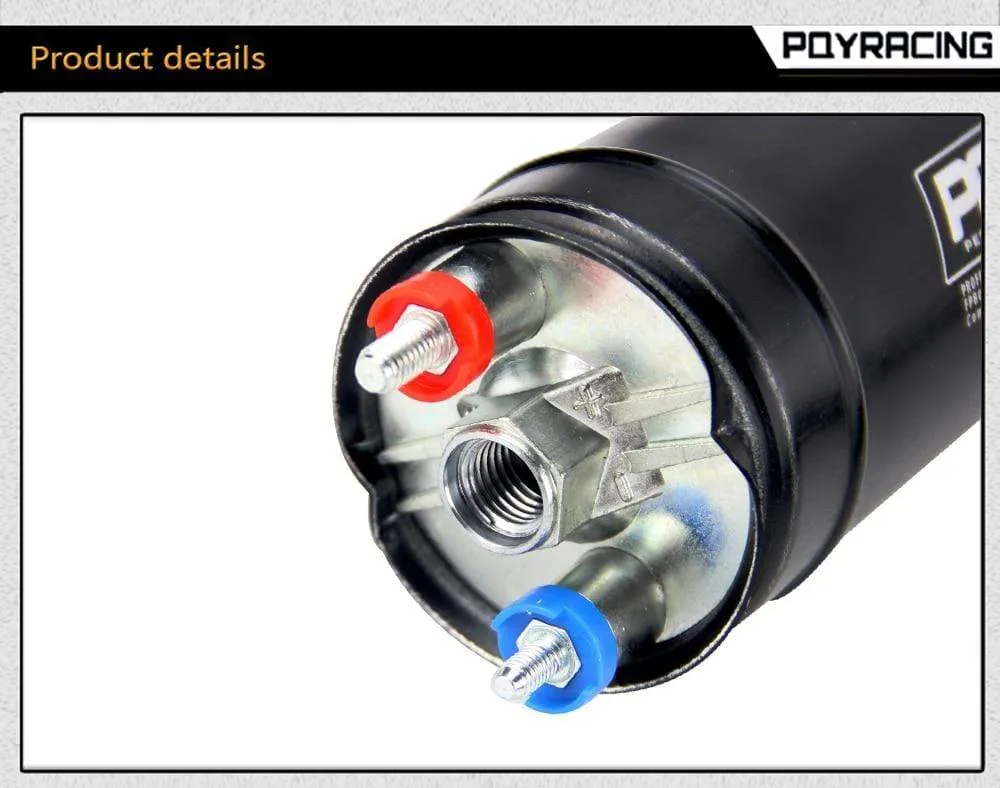 PQY - EFI 380LH 1000HP TOP QUALITY External Fuel Pump E85 Compatible 044 style New PQY-FPB003-QY