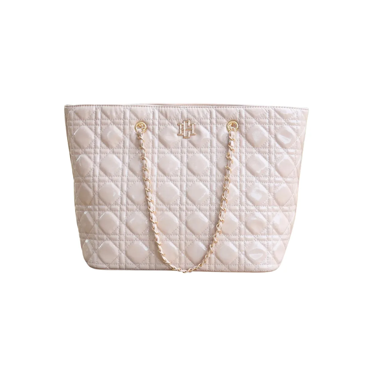 Quentin Quilted Tote - Nude