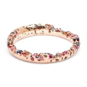 Rainbow Constellation Ring in Rose - Size 8.5 - 9944