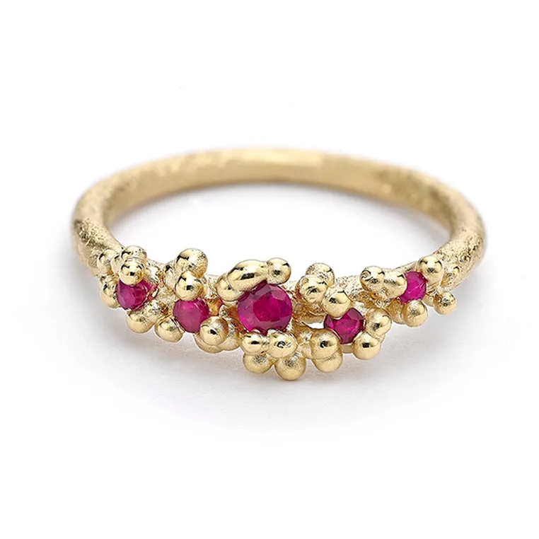 Ruby Ring with Granules