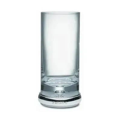 Sterling Silver and Krosno Hand Blown Glass Highball Glass