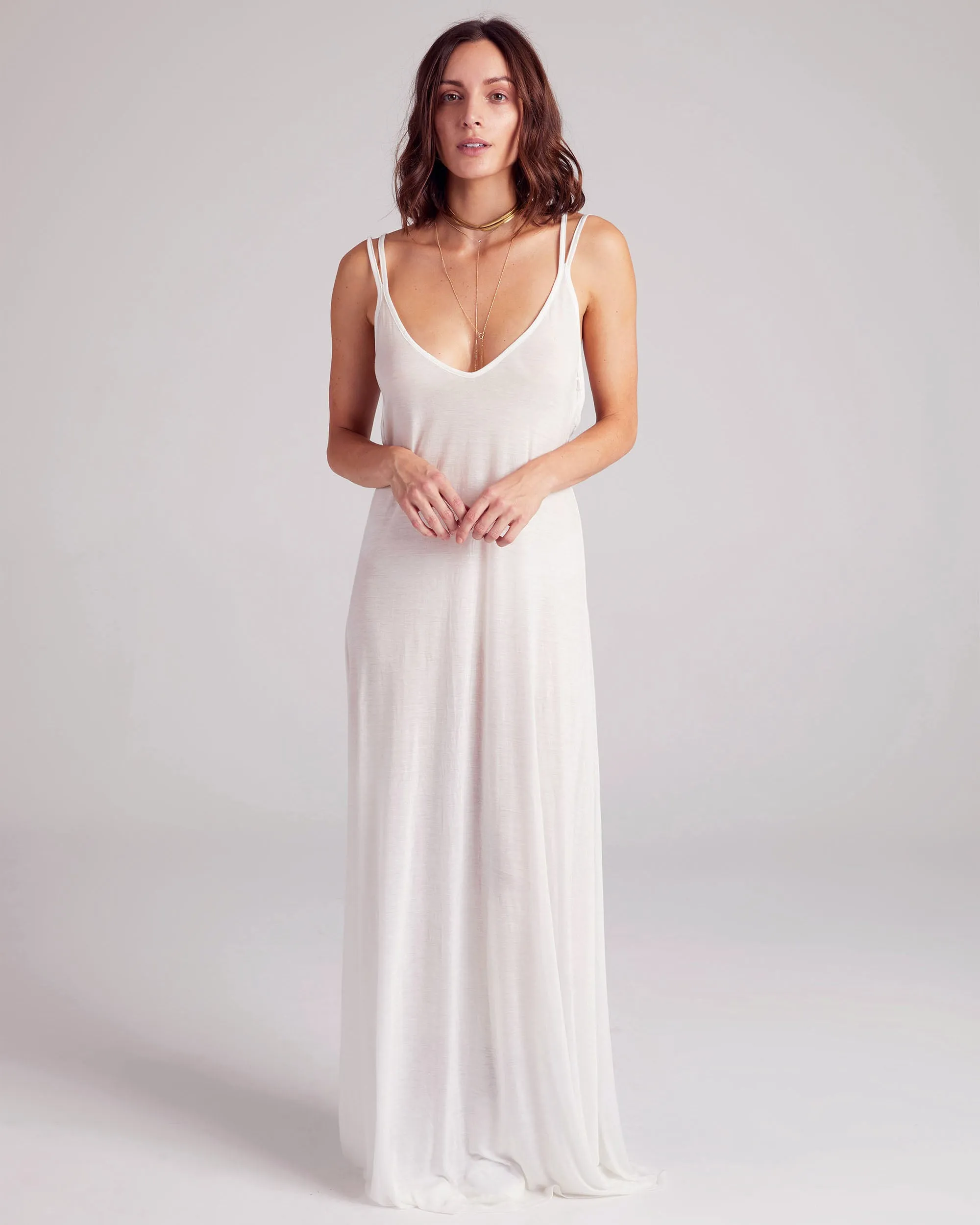 Strapz Maxi Dress, SHEER Jersey