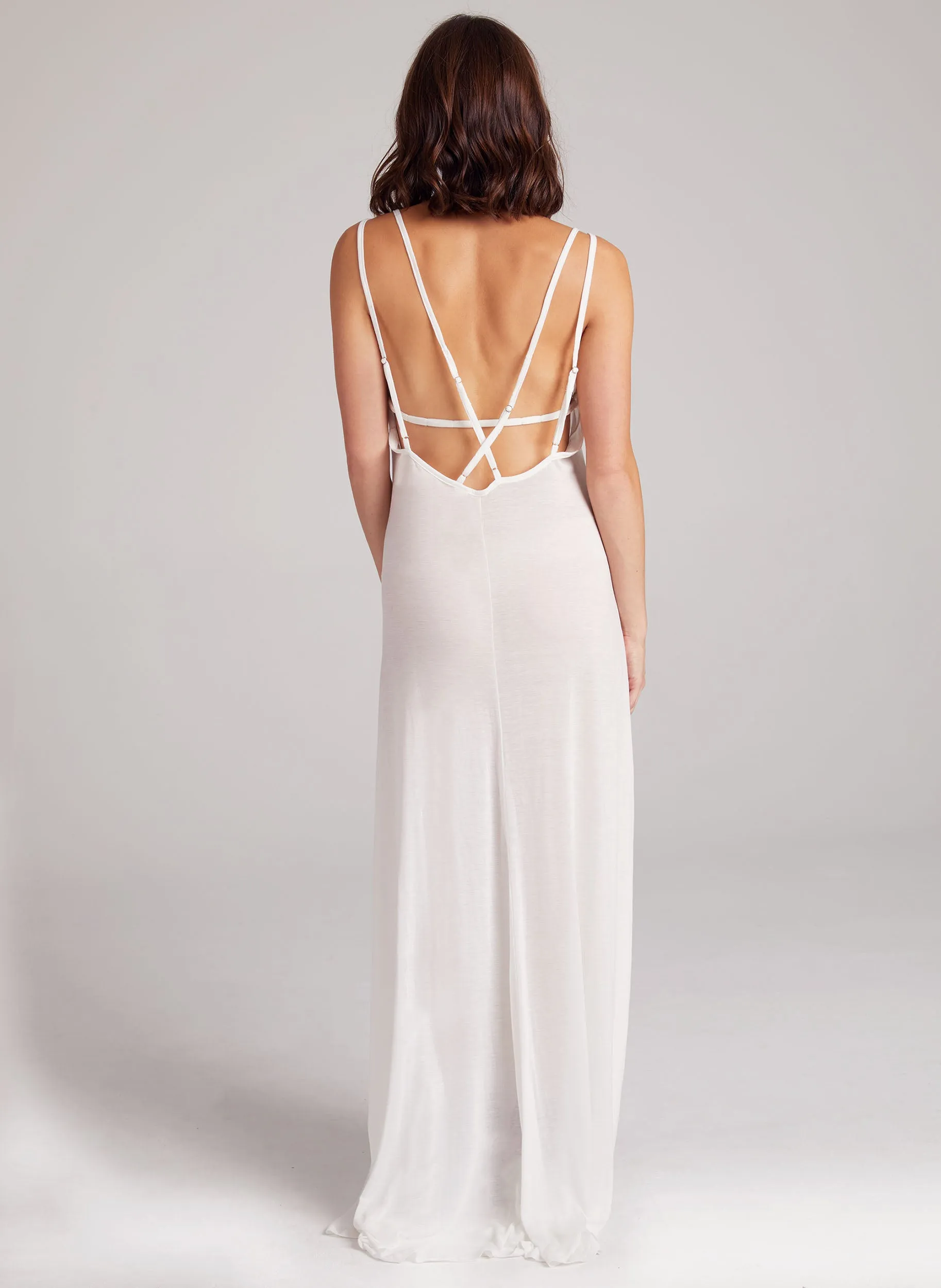 Strapz Maxi Dress, SHEER Jersey