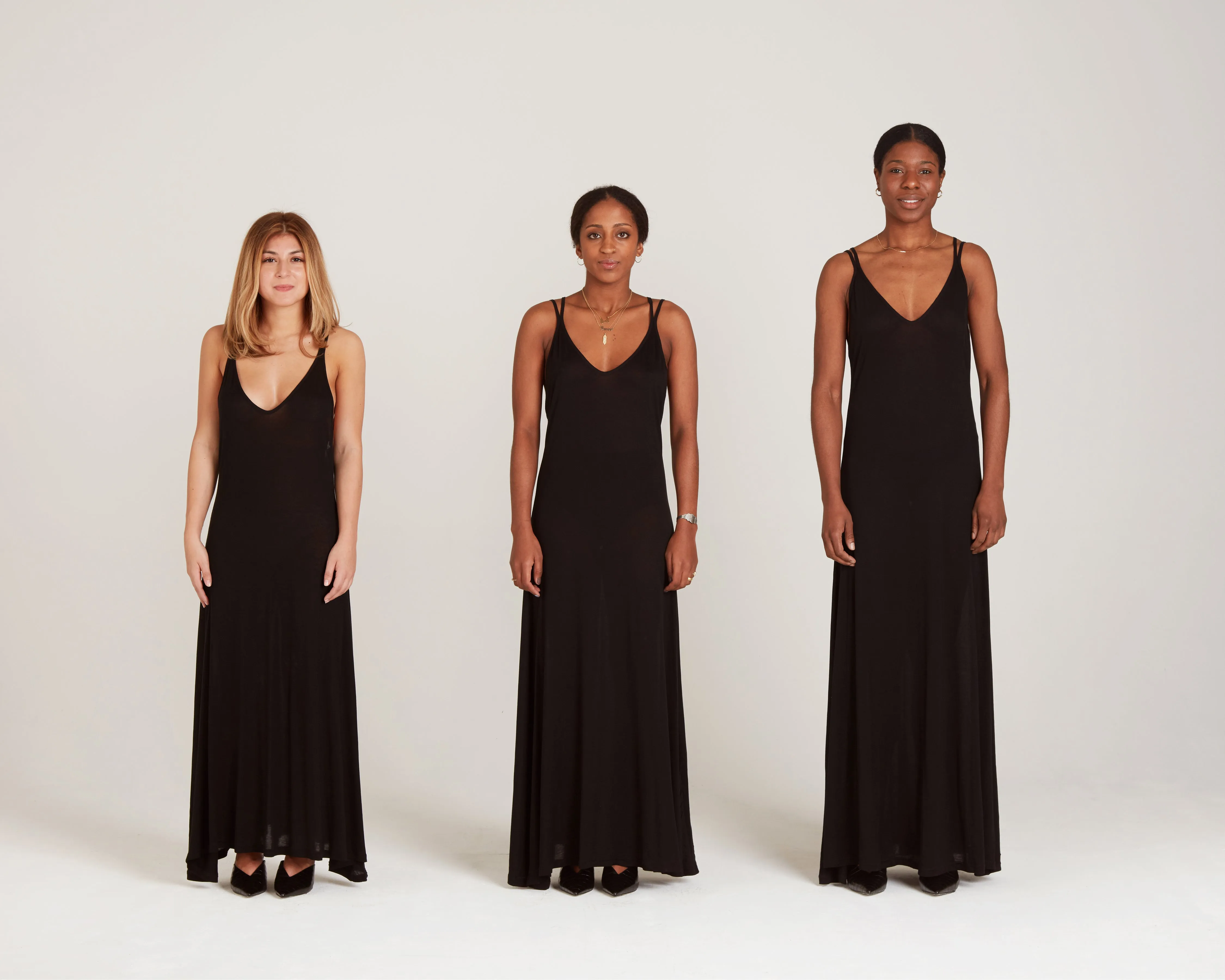 Strapz Maxi Dress, SHEER Jersey