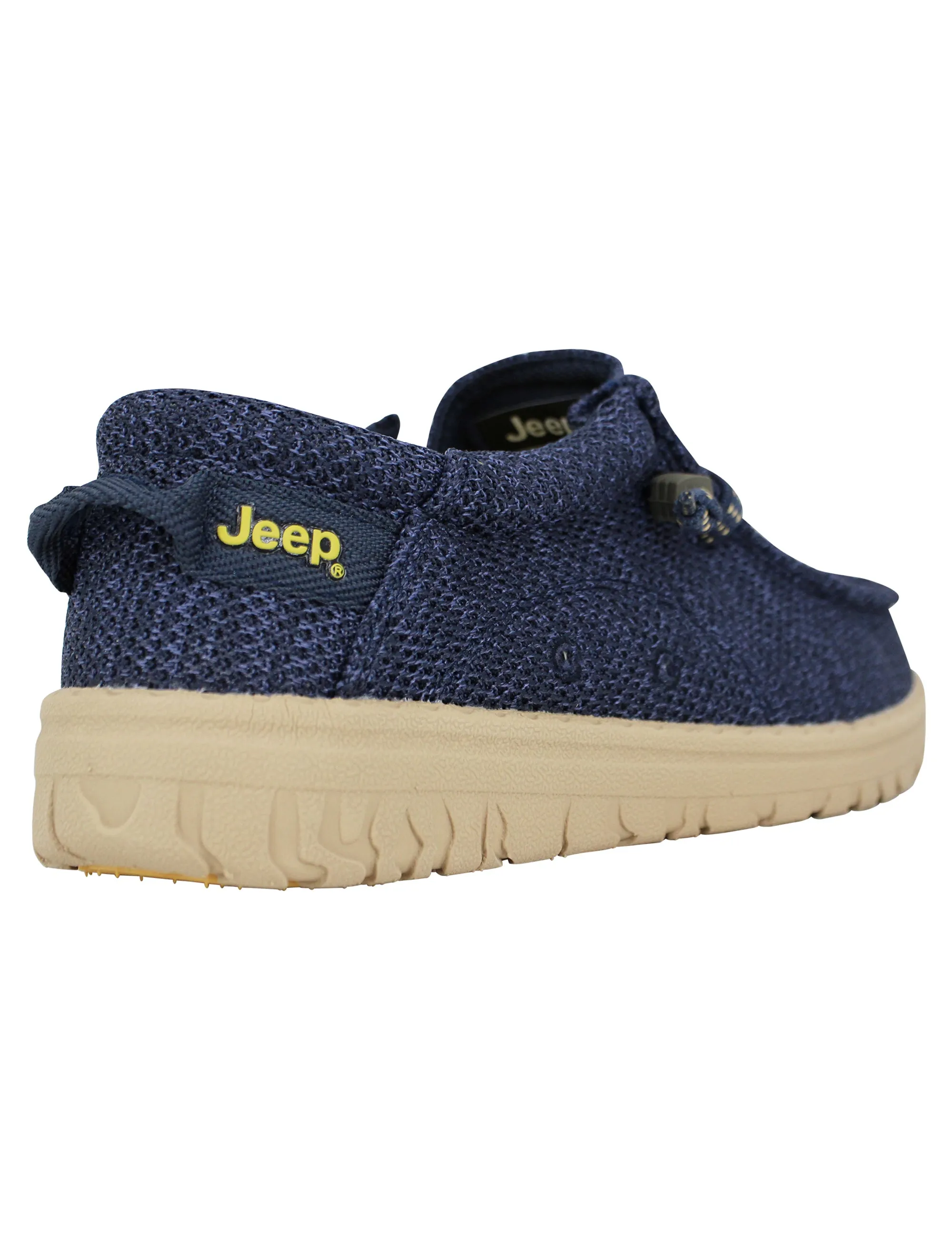 Stringate uomo Samoa Wallabee Knit in tessuto blu