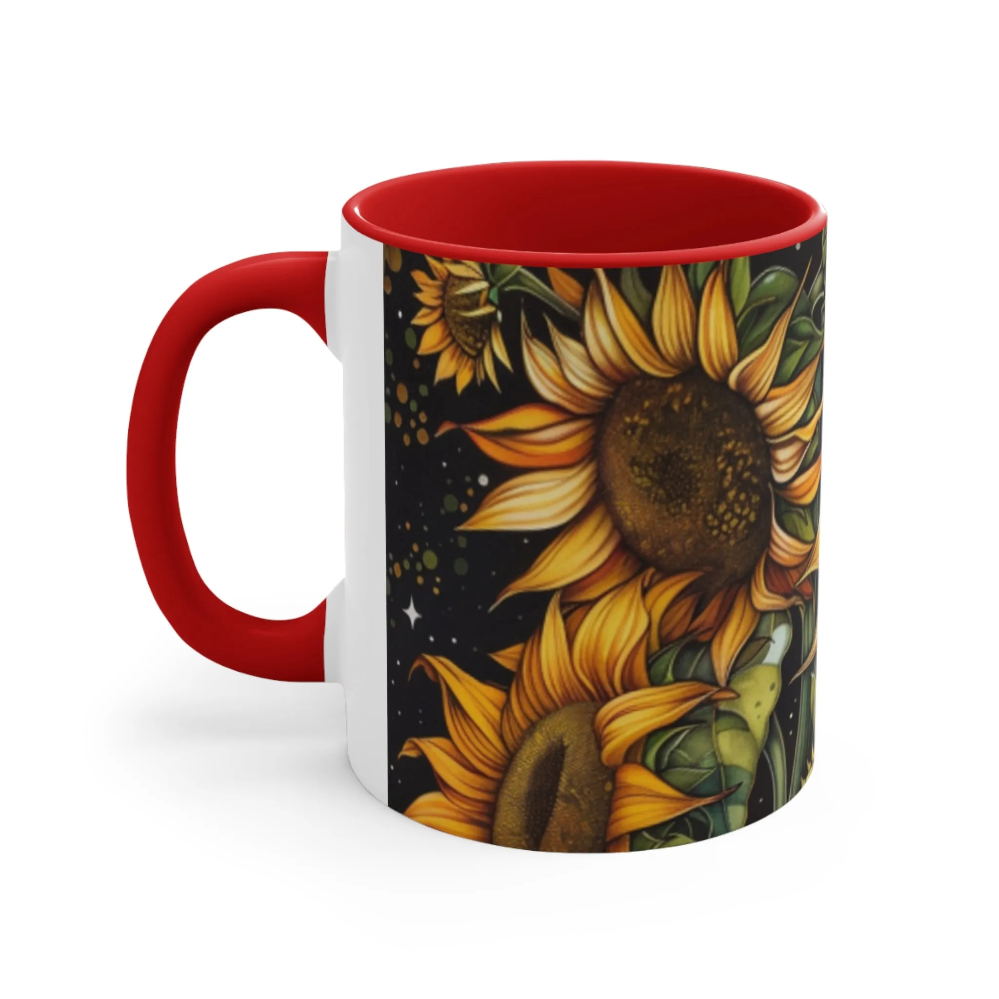 Sunflower Accent Coffee Mug, 11oz