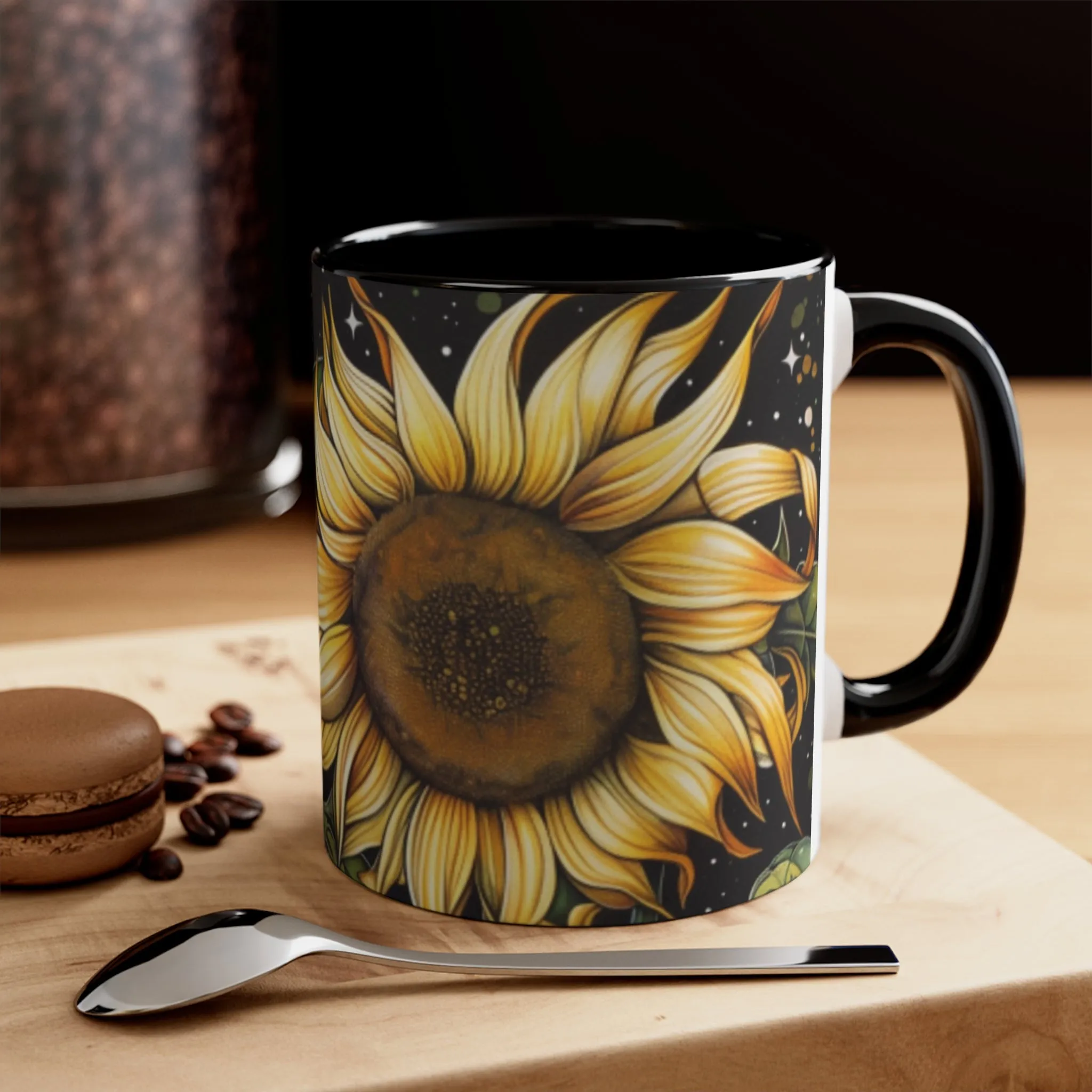 Sunflower Accent Coffee Mug, 11oz