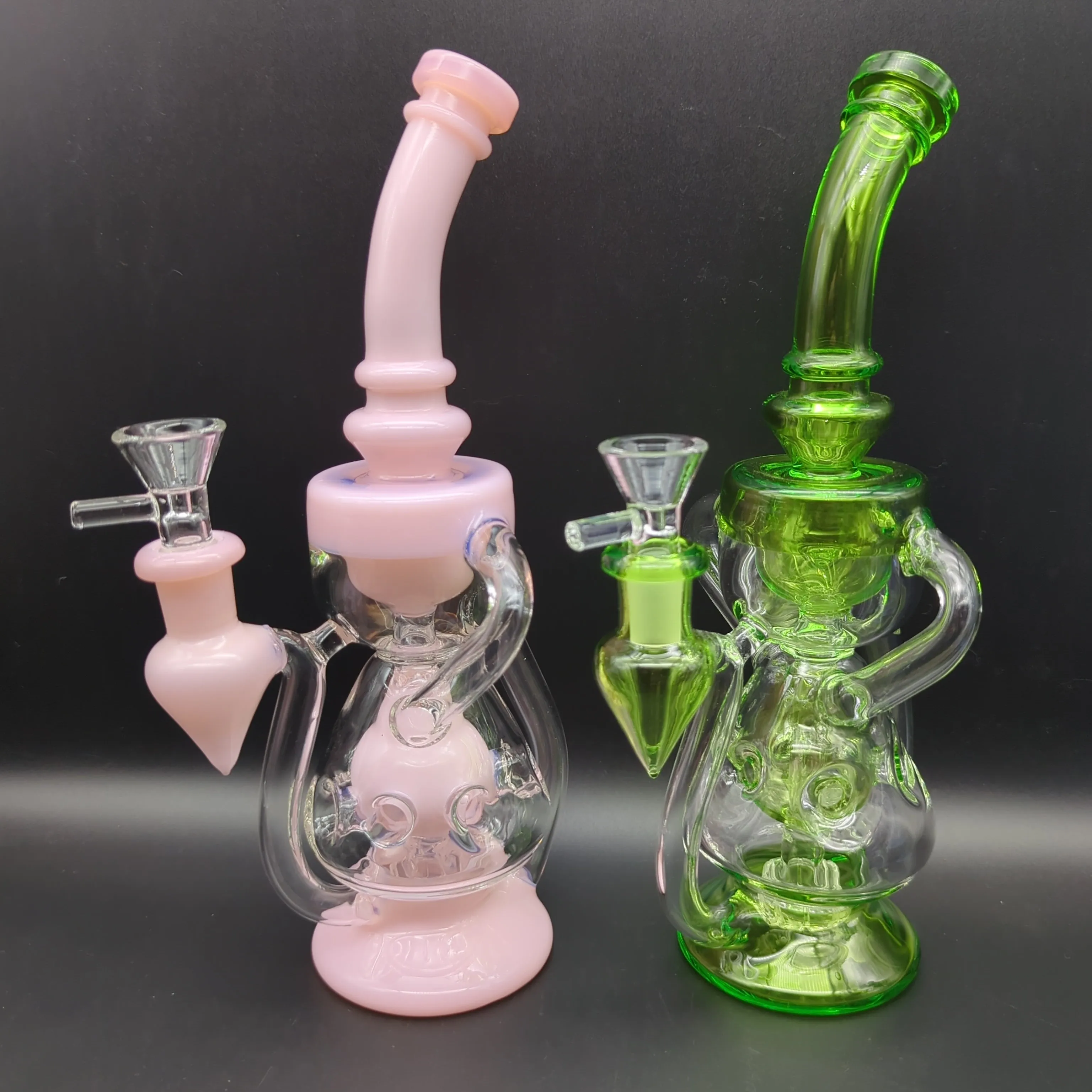 Swiss Holed Hollowfoot Recycler Water Pipe 10