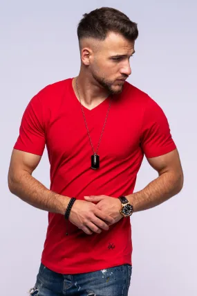 T-Shirt INFINITY V-Neck rot