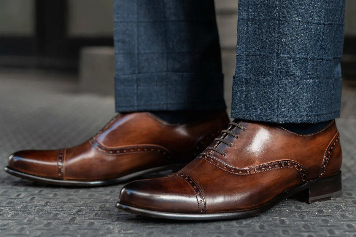 The Brando Semi-Brogue Oxford - Brown