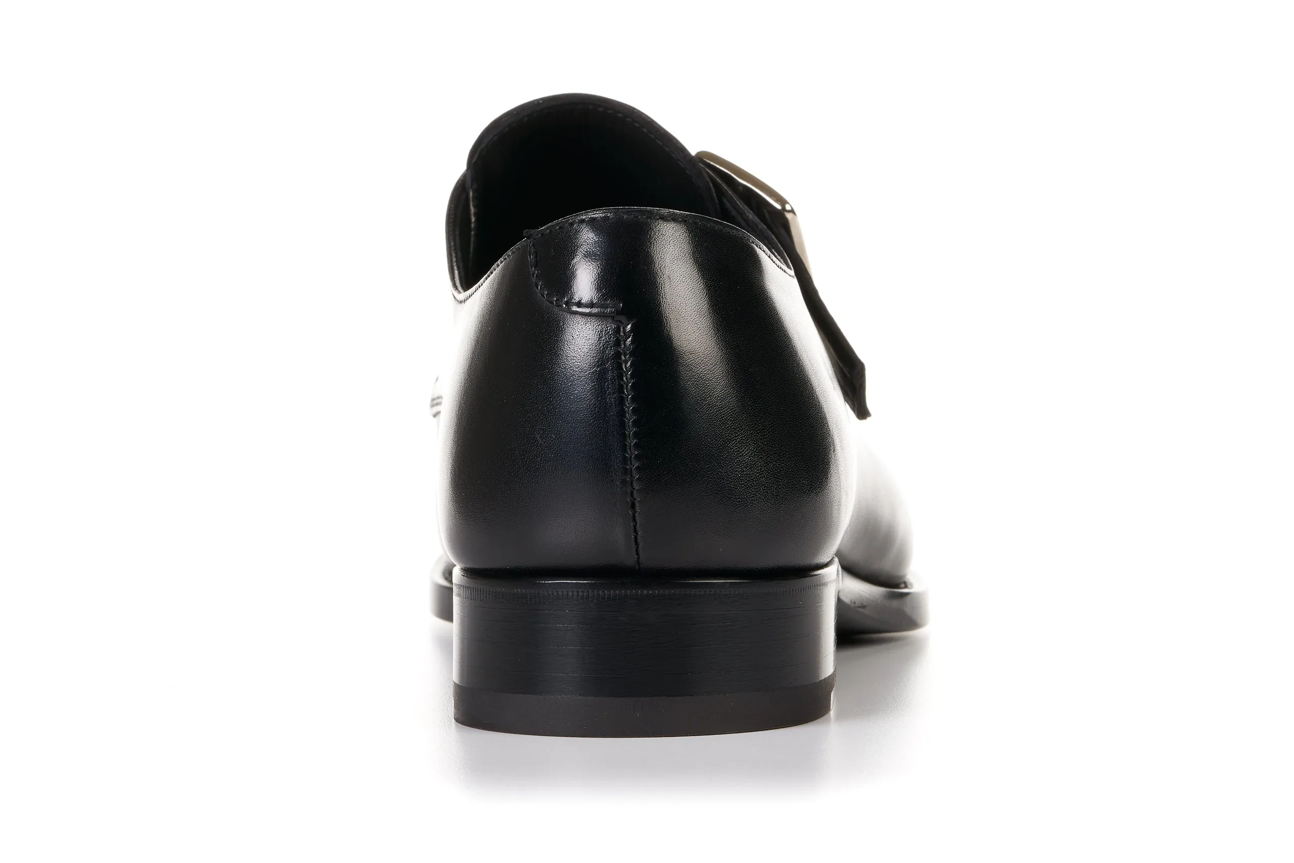 The Olivier Single Monk Strap - Nero