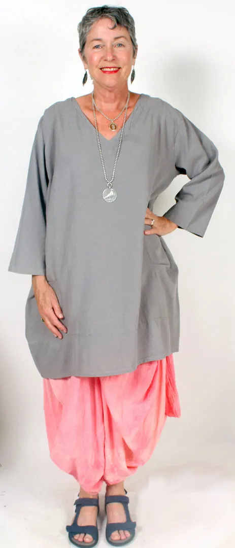 Tienda ho Linen  Top Lagenlook Sante Fe Tunic Sml-2x 