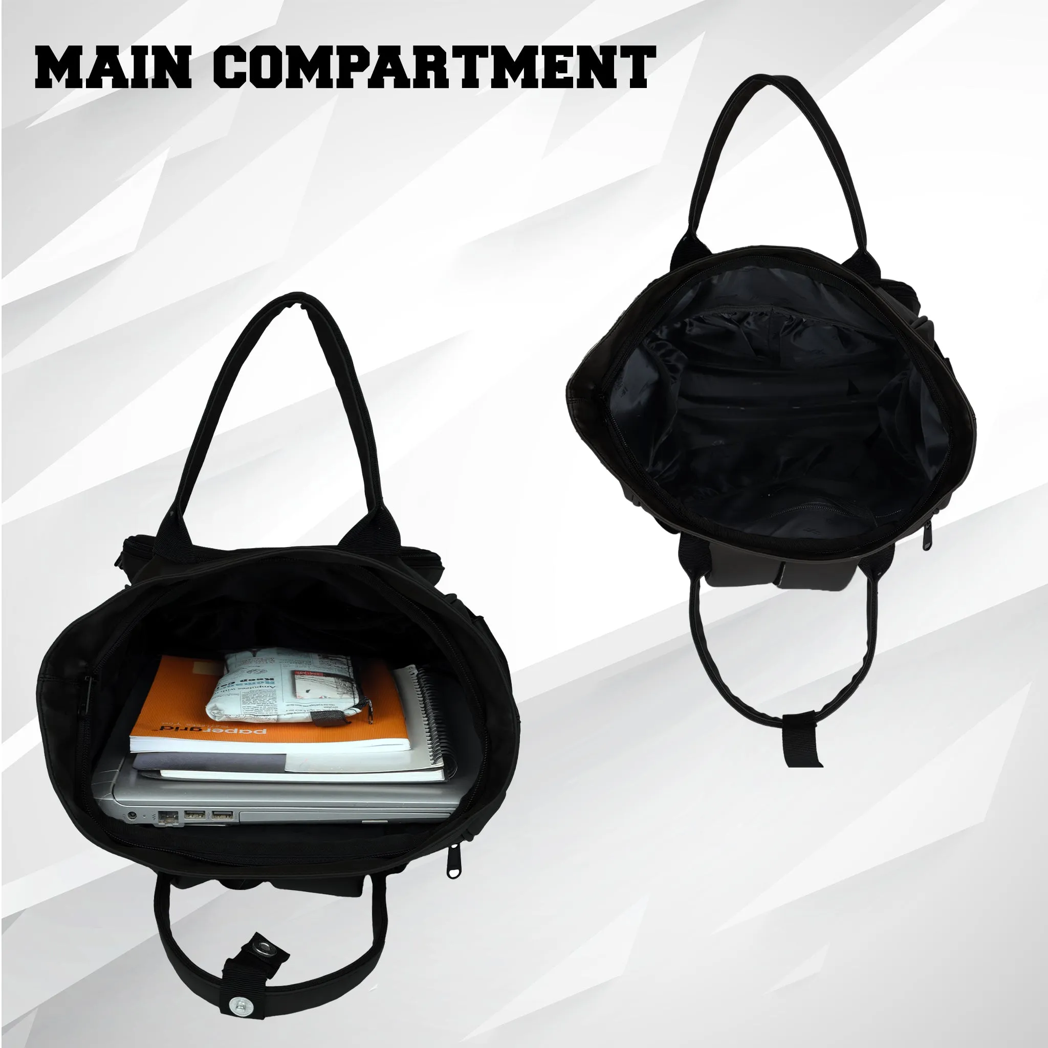 Voila 18L Black 2in1 Tote bag cum Backpack