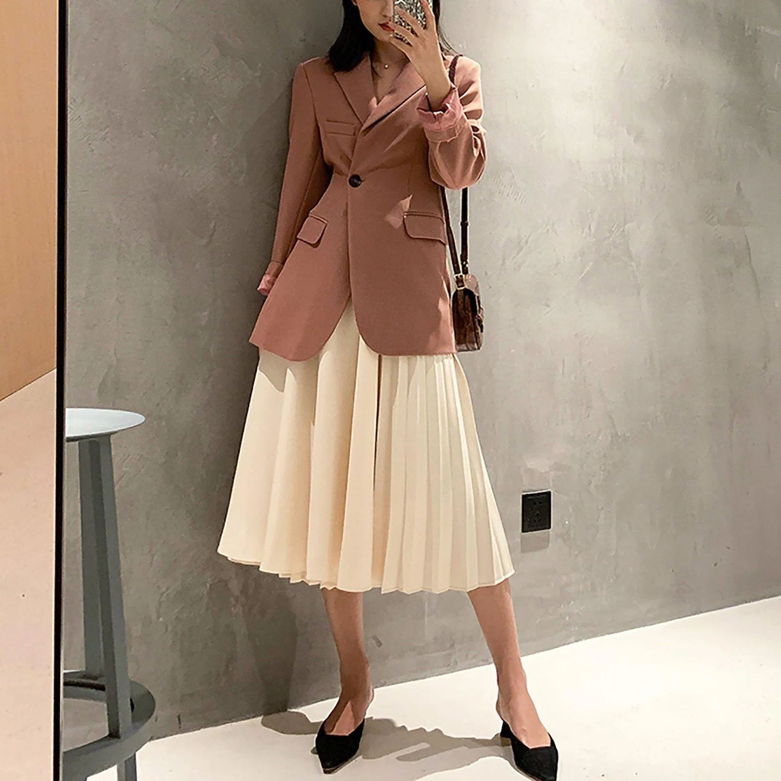 Women one button Blazer,Coral Asymmetric Blazer Suit,Gray Blazer Suit,Business Attire Sexy Office Wear,Spring Autumn Suit Coat,Wedding Suit