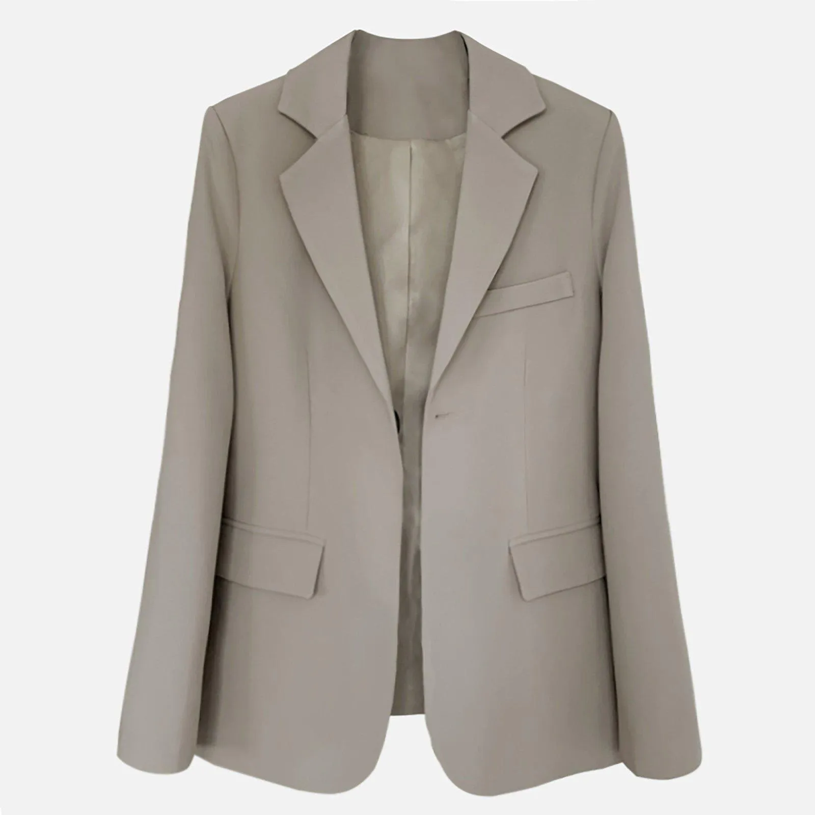 Women one button Blazer,Coral Asymmetric Blazer Suit,Gray Blazer Suit,Business Attire Sexy Office Wear,Spring Autumn Suit Coat,Wedding Suit