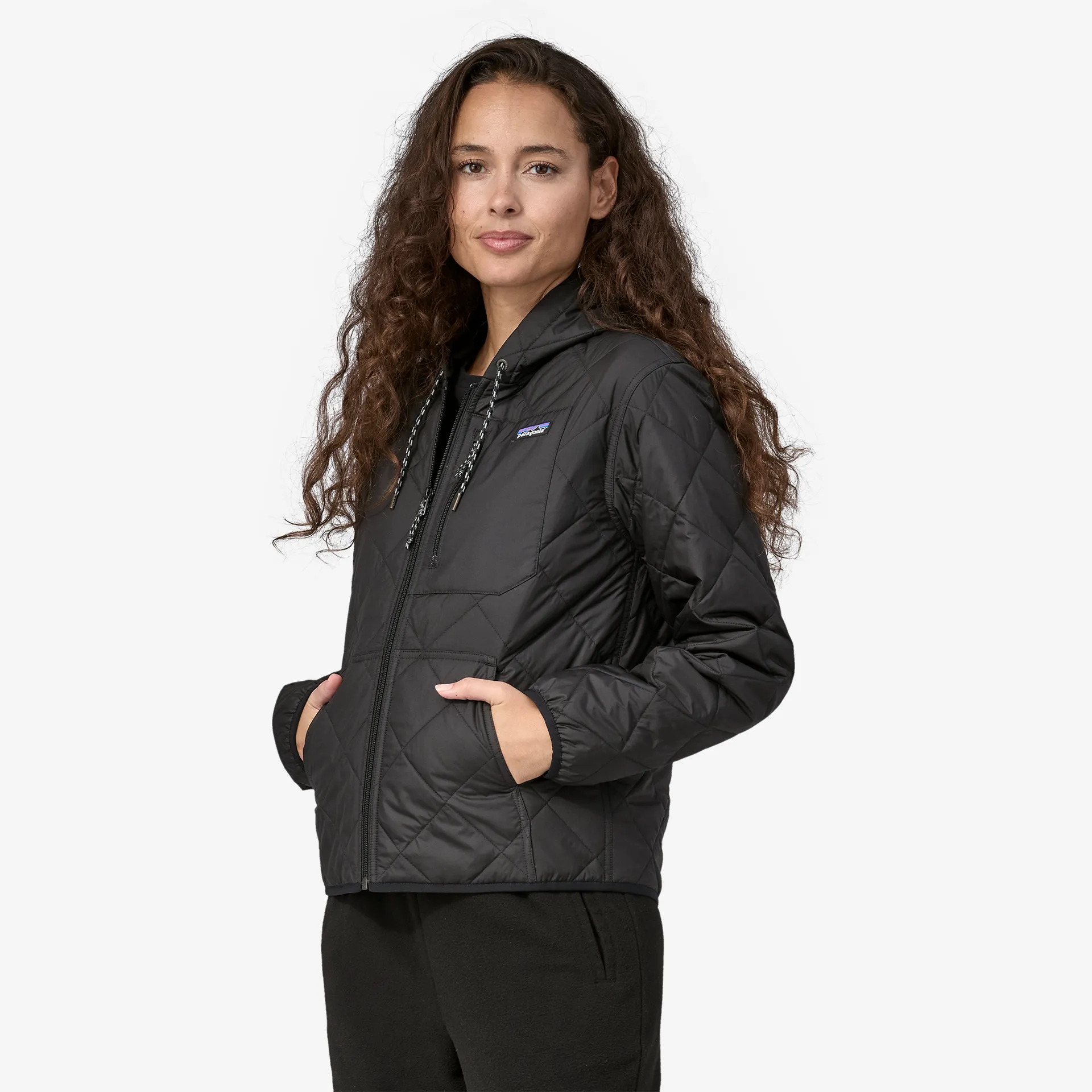 Women's Diamond Quilted Bomber Hoody