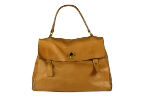 YVES SAINT LAURENT Muse Two camel leather bag